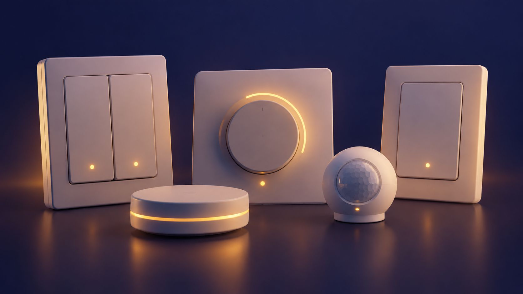 Smart switches, dimmer, sensor and hub
